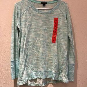 Aqua long sleeve shirt